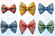 Watercolr Tie Bow Design Bundle, a Seasonal Illustration by Rose Art (Thumbnail 2 of 7)