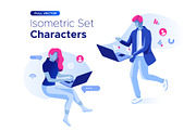 Isometric illustration kit - People, a Templates & Theme by Formfrom (Thumbnail 29 of 34)