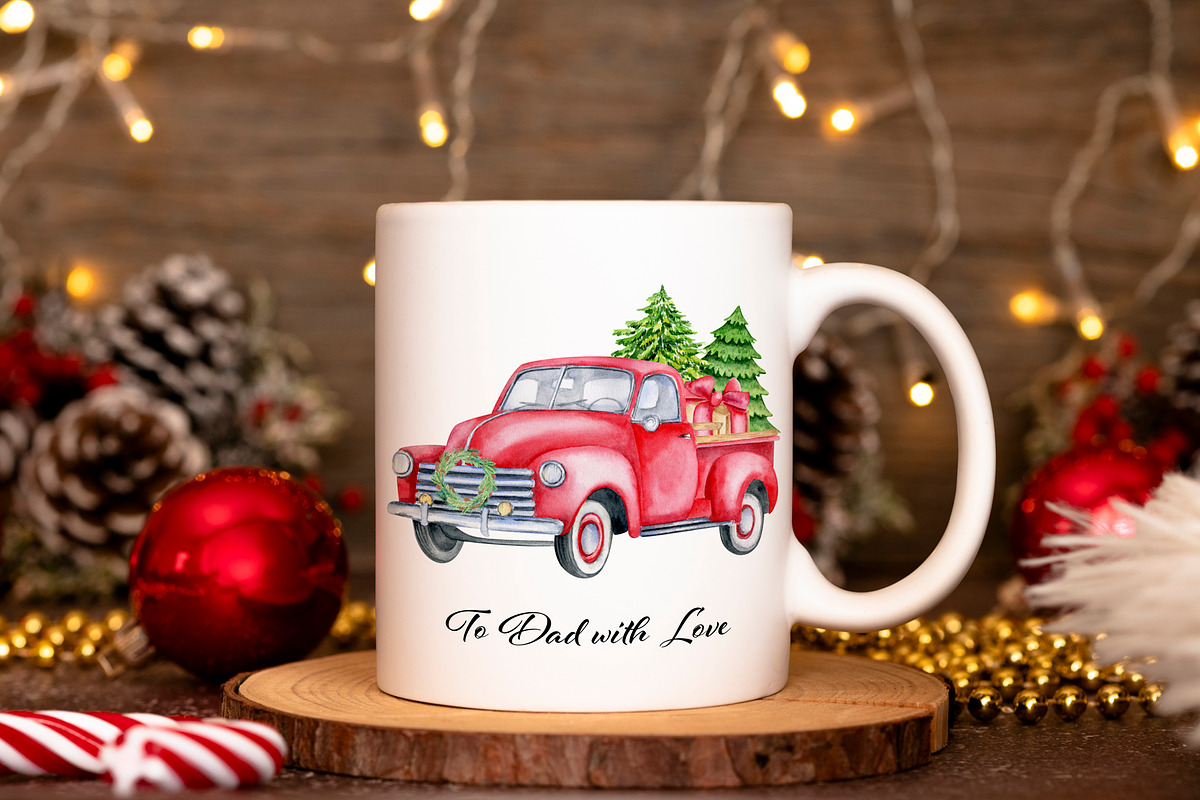 Classic christmas cars set, an Illustration by svetodesign (Photo 5 of 10)