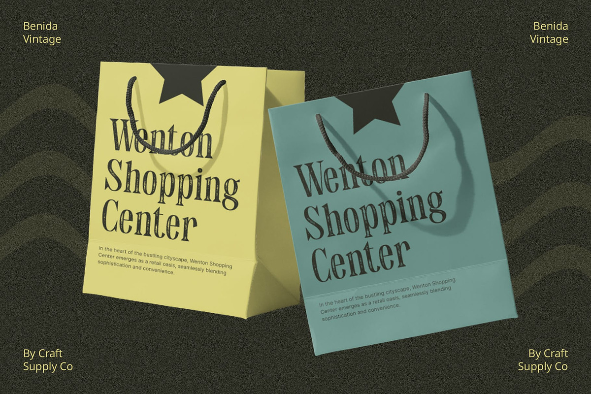 Benida Vintage, a Font by Craft Supply Co. (Photo 3 of 8)
