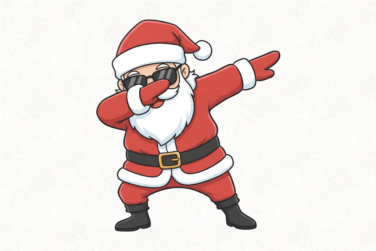 Dabbing Christmas Santa PNG, an Illustration by CraftArtStudio (Photo 1 of 4)