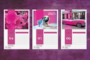 Magenta Wall Calendar 2025 Template, a Stationery Template by Boris Cupac (Thumbnail 3 of 5)