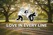 Love in Every Line | Illustrations, a Person Illustration by 3d_model_tifotizi (Thumbnail 1 of 8)