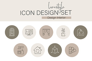 Linestyle Icon Design interior, an Icon by pepulousdsg