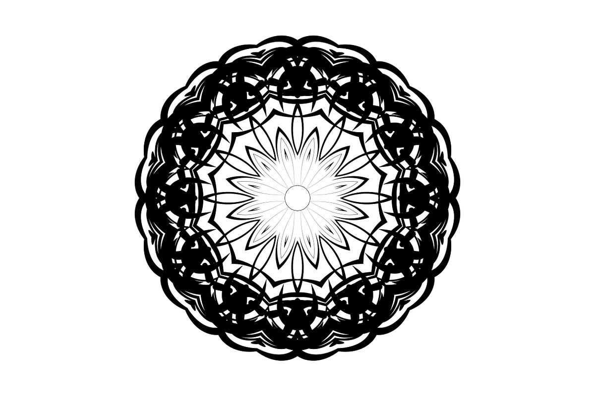 Decorative Mandala Digital Art Pack, a Decorative Illustration by NJ Himel (Photo 67 of 101)