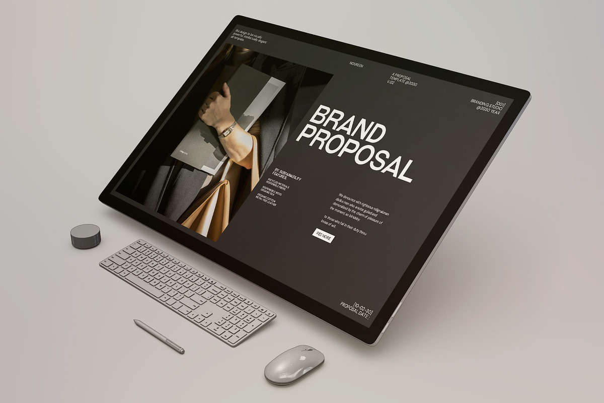 Noureen Brand Proposal Presentation, a Presentation Template by evgenystudio (Photo 7 of 10)