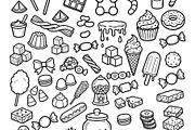Hand drawn candy collection. Doodle, an Object Illustration by Voodz_shop (Thumbnail 2 of 3)