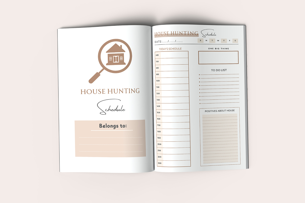 House Hunting Schedule, a Templates & Theme by KDPISH (Photo 2 of 4)