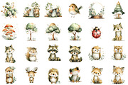 Cute Woodland Animal Clipart, an Illustration by Sublimation Artist (Thumbnail 3 of 7)