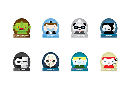 Movie Genre Character Set