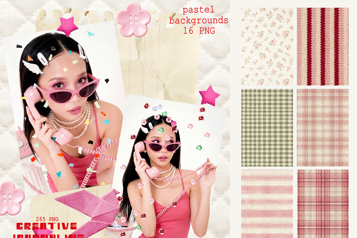 Retro Journaling Scrapbook Kit, an Object Graphic by DreamoraArt (Photo 10 of 12)