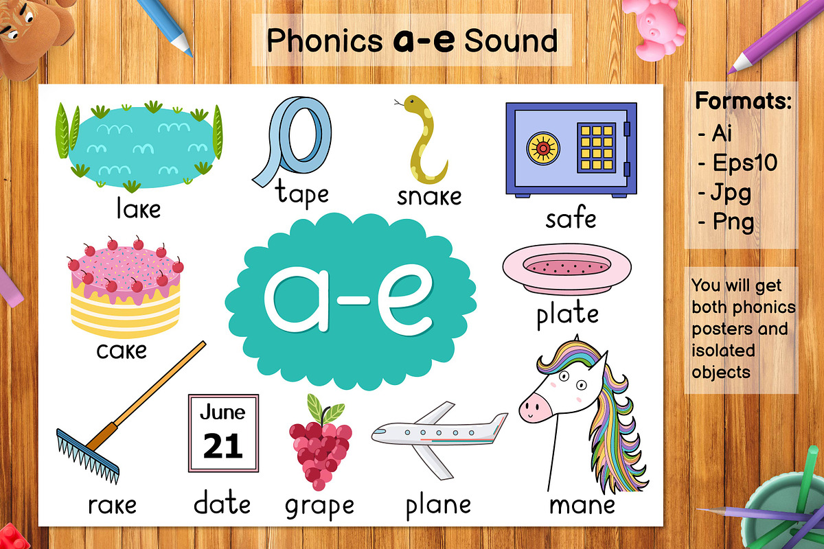 Phonics Objects Collection, an Education Illustration by Gulnara Sabirova (Photo 4 of 26)