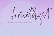Amethyst | A Signature Font, a Script Font by Sunkissed Minimalist (Thumbnail 1 of 4)