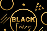 Black friday sale gold glitter text, a Marketing Template by Love Giftery (Thumbnail 2 of 2)