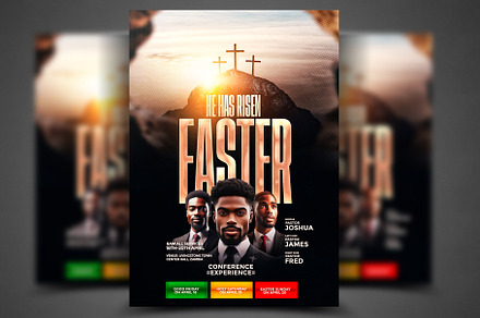 Easter conference flyer template