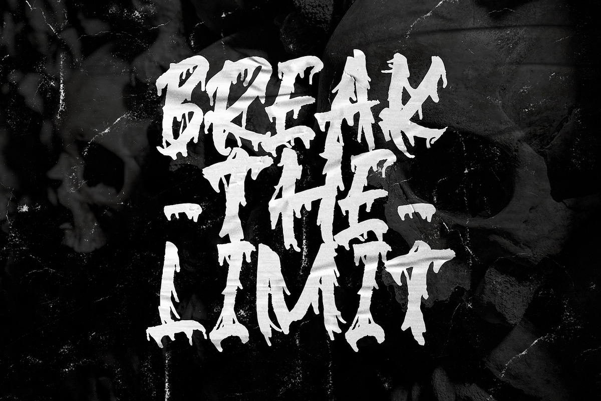 Blackink - Street Brush Display Font preview 2