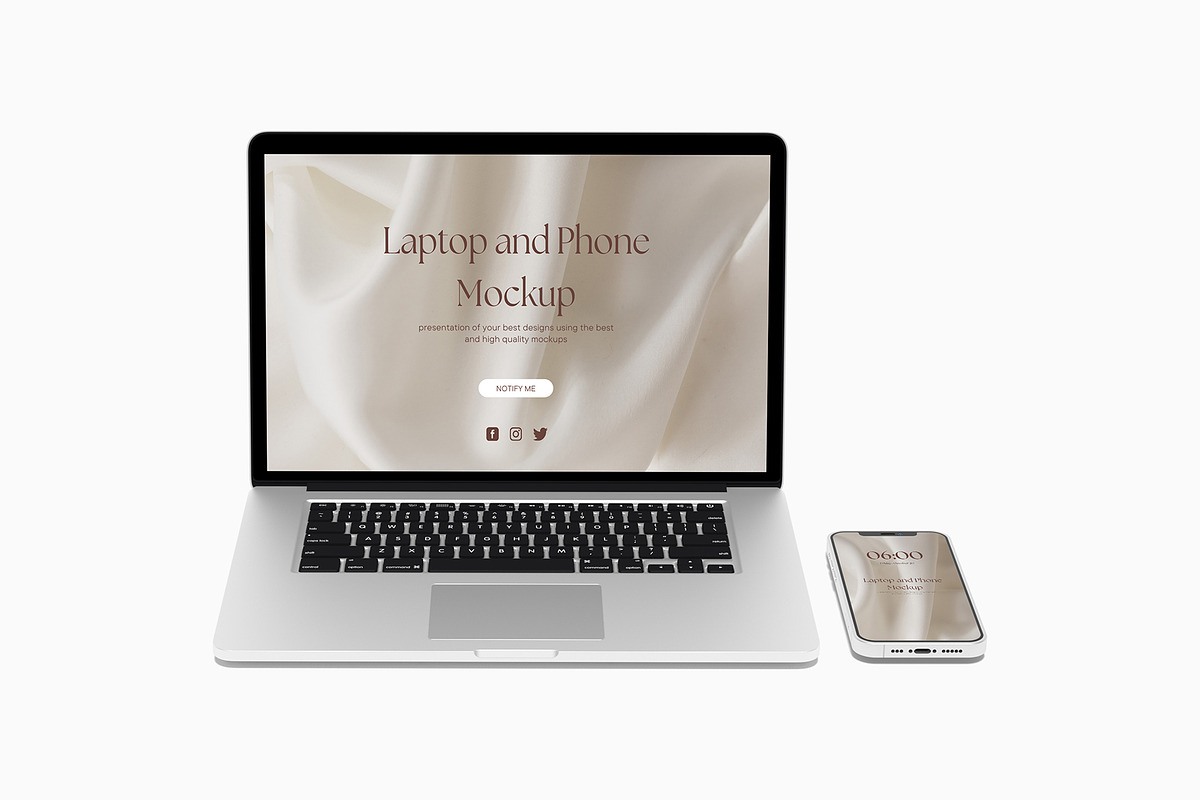 Laptop and Phone Mockups, an iPhone Mockup by zuhraabdullah (Photo 9 of 12)