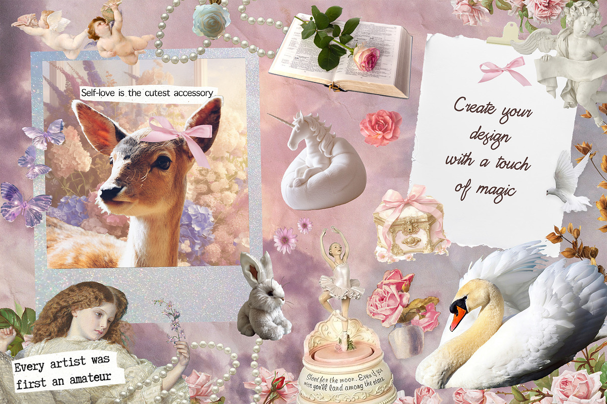 MUSE: Dreamy Collage Pack 190+, an Object Graphic by lerinartstudio (Photo 2 of 8)