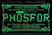 Phosfor Font Family | 3 Styles, a Slab Serif Font by GiGiDesigns.ink (Thumbnail 1 of 19)