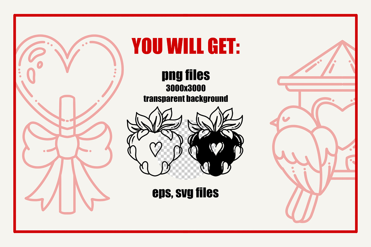 LOVE clipart collection, an Object Illustration by heyXeni (Photo 2 of 8)