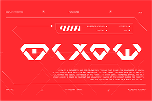 VB Mixow - Futuristic Display Font