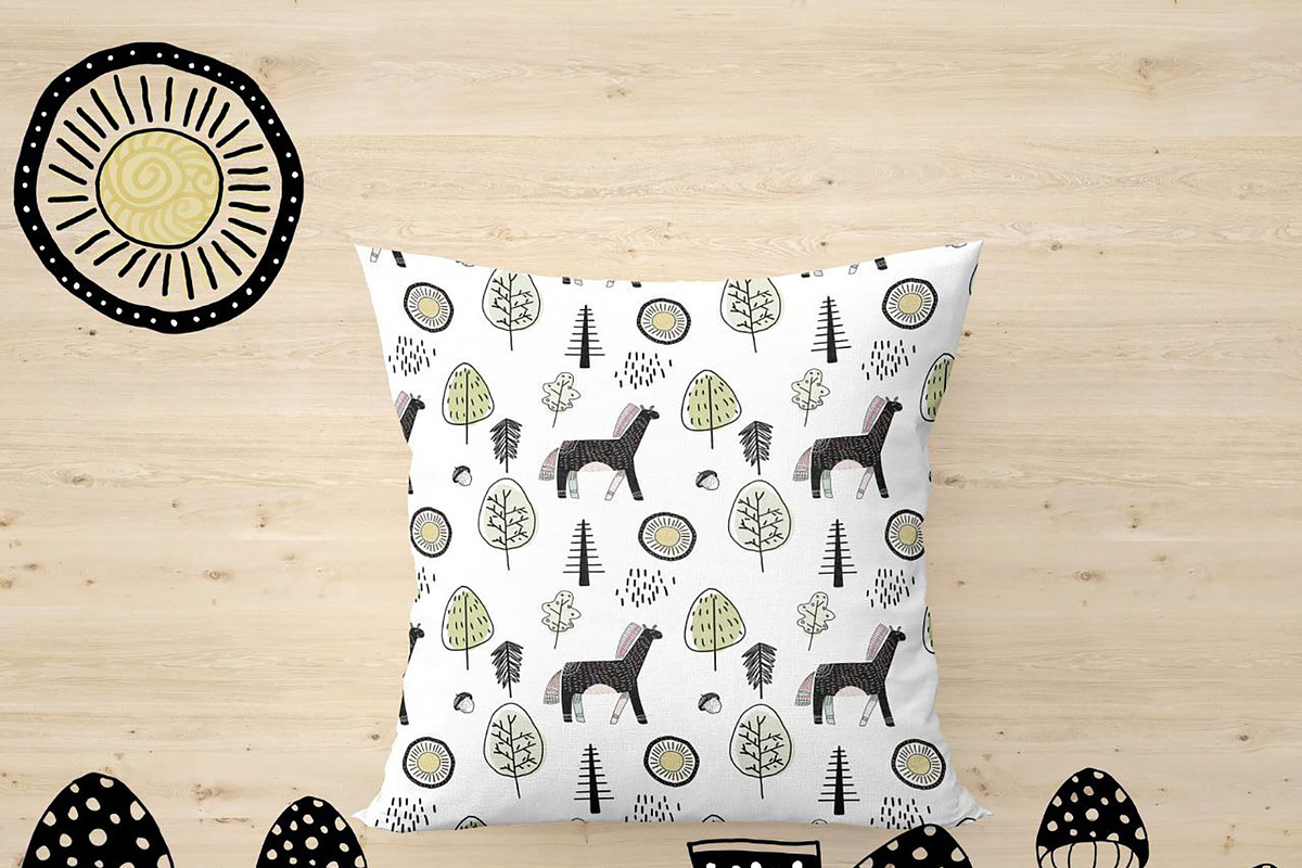 Scandinavian mysterious forest, a Pattern Graphic by Lineli (Photo 10 of 13)