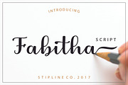 Fabitha Script Upright, a Script Font by Stipline Studios (Thumbnail 1 of 7)