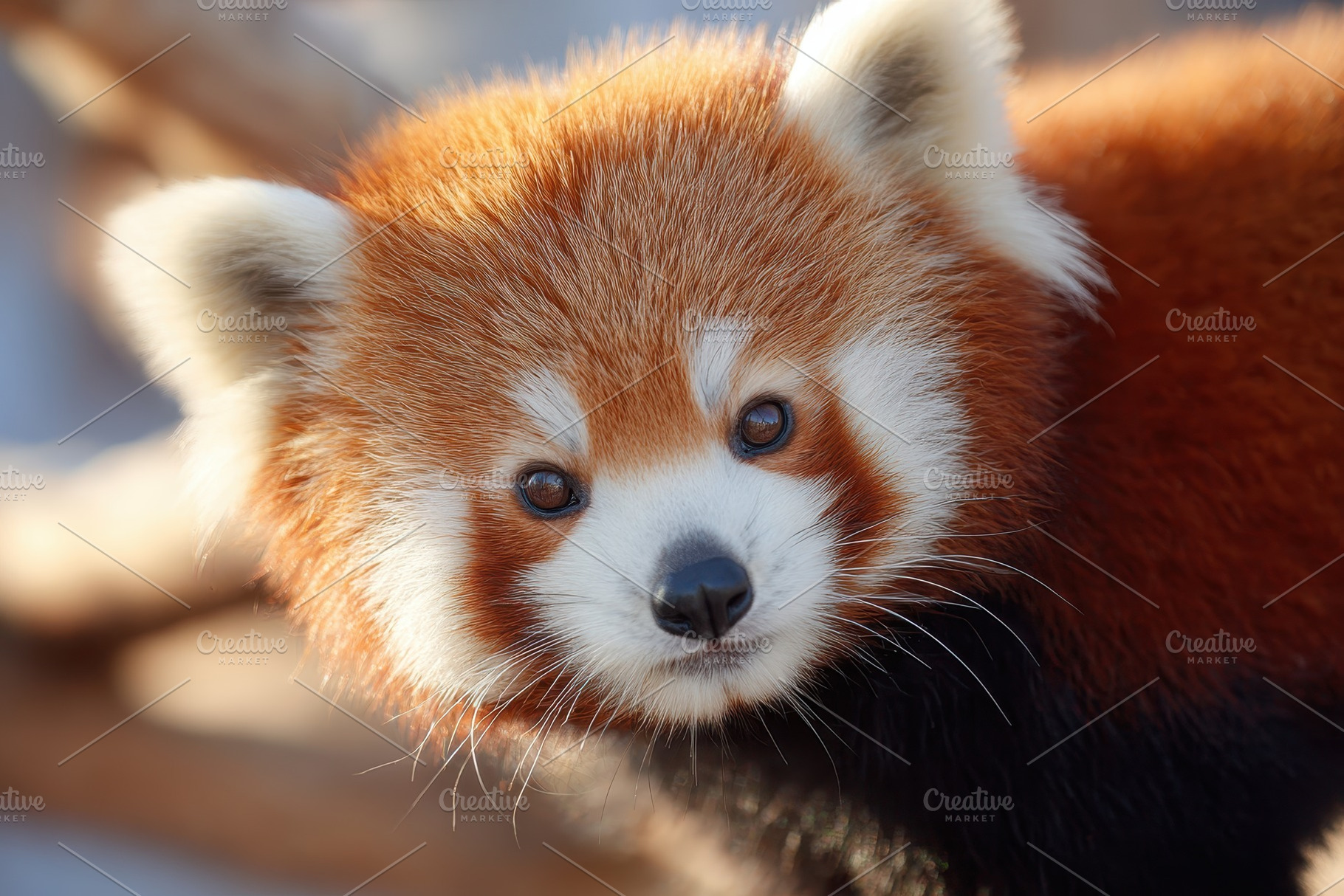 Close-Up Portrait of a Red Panda, an Animal Photo by AlyaAnd