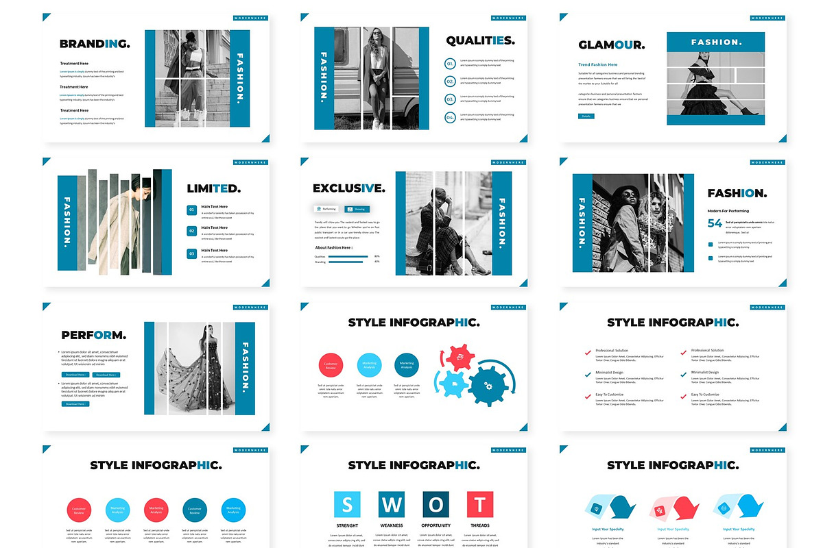 Stylish - Powerpoint Template, a Presentation Template by AQR Studio ...
