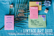 Art Deco Acrylic Wedding Invitation, an Invitation Template by Cordial Punch Press (Thumbnail 1 of 7)