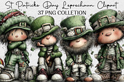 St Patricks Day Leprechaun Clipart, an Illustration by DreamCafeArt (Thumbnail 1 of 6)