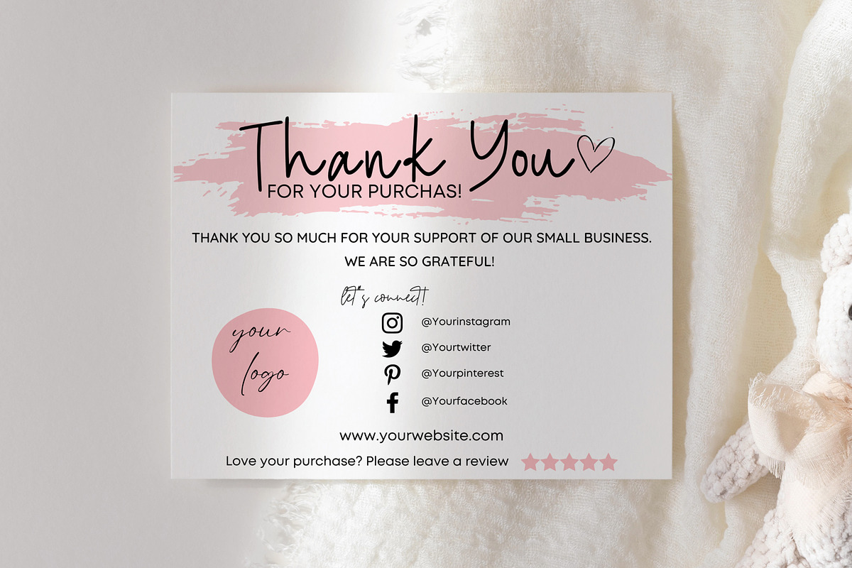 Thank You Card Template Bundle Canva, a Templates & Theme by Mrxking (Photo 15 of 23)