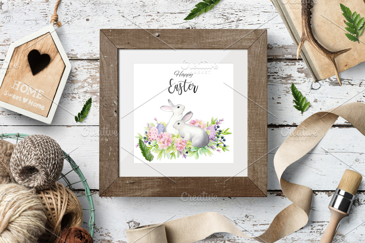 Happy Easter! Watercolor set., an Animal Illustration by Colibri Watercolor (Photo 7 of 7)
