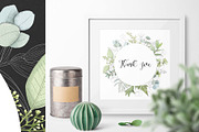 Fresh greenery frames and patterns, a Decorative Illustration by marie dricot (Thumbnail 16 of 16)