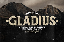 Gladius Vintage Display Typeface