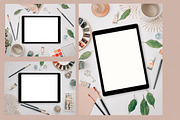 IPad Pro Watercolor Photo Mockups, an iPad Mockup by Letter Elfa Studio (Thumbnail 6 of 9)