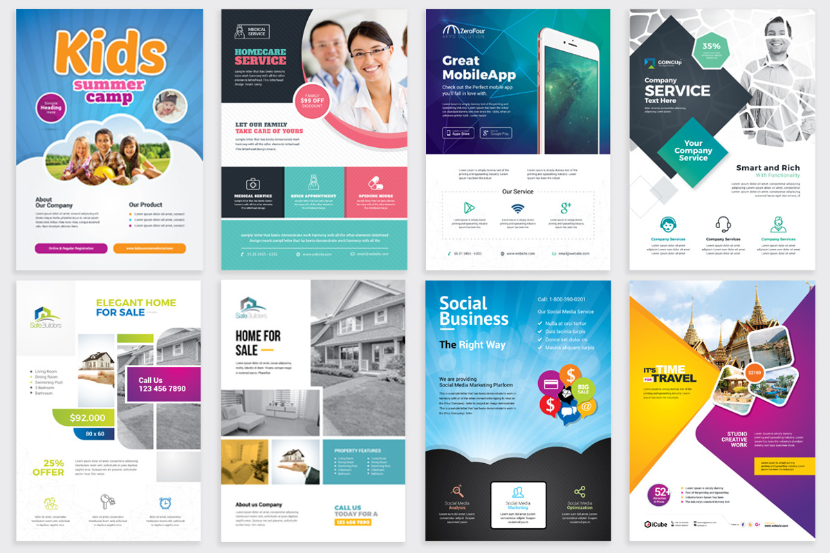 Flyer Bundle, a Flyer Template by GoldenPixelStudio (Photo 7 of 9)