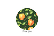 Persimmon Seamless Patterns, a Food Illustration by OlDm_Shop (Thumbnail 10 of 10)