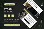 Strom - Gift Voucher, a Print Template by StreaksideStd (Thumbnail 1 of 3)