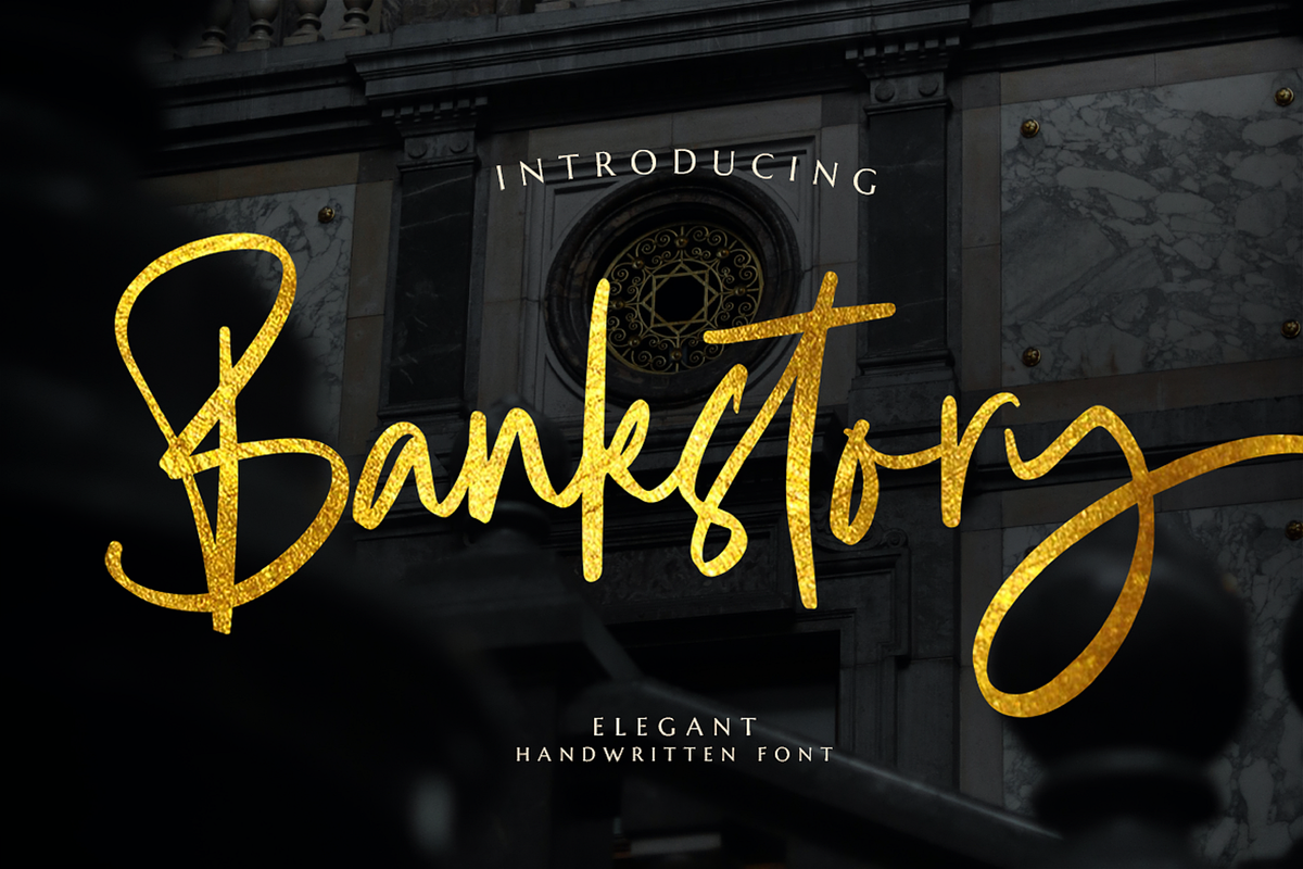 Bankstory - Handwritten Font