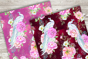 white peacocks patterns, a Pattern Graphic by MitrushovaArt (Thumbnail 12 of 12)