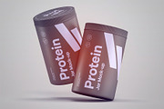 Protein Tall Jar Mock-up, a Packaging Mockup by zippypixelstudio (Thumbnail 7 of 12)