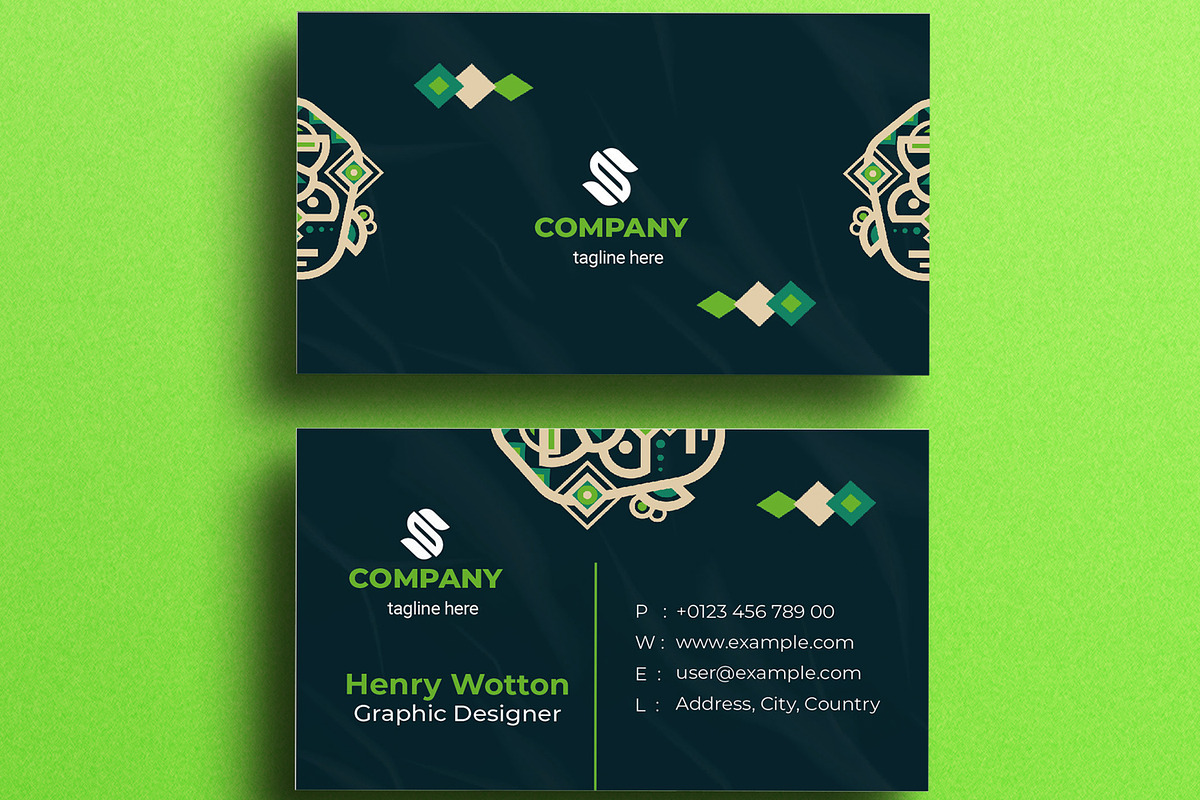Colorful Business Card Design, a Business Card Template by MightyDesign (Photo 1 of 6)