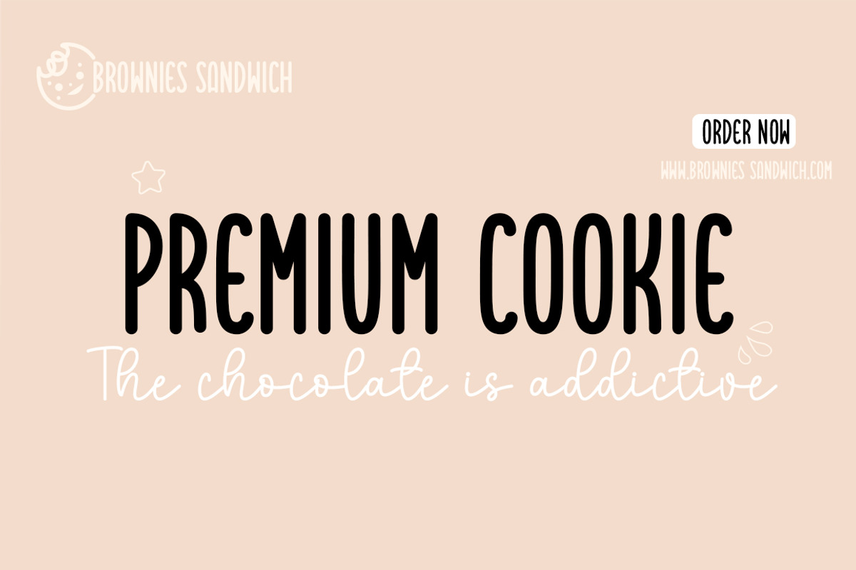 Brownies Sandwich Duo, a Handwritten Font by DN Creative (Photo 4 of 7)