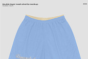 Double layer mesh shorts mockup, a Bottom Mockup by Voyage Studio (Thumbnail 2 of 3)