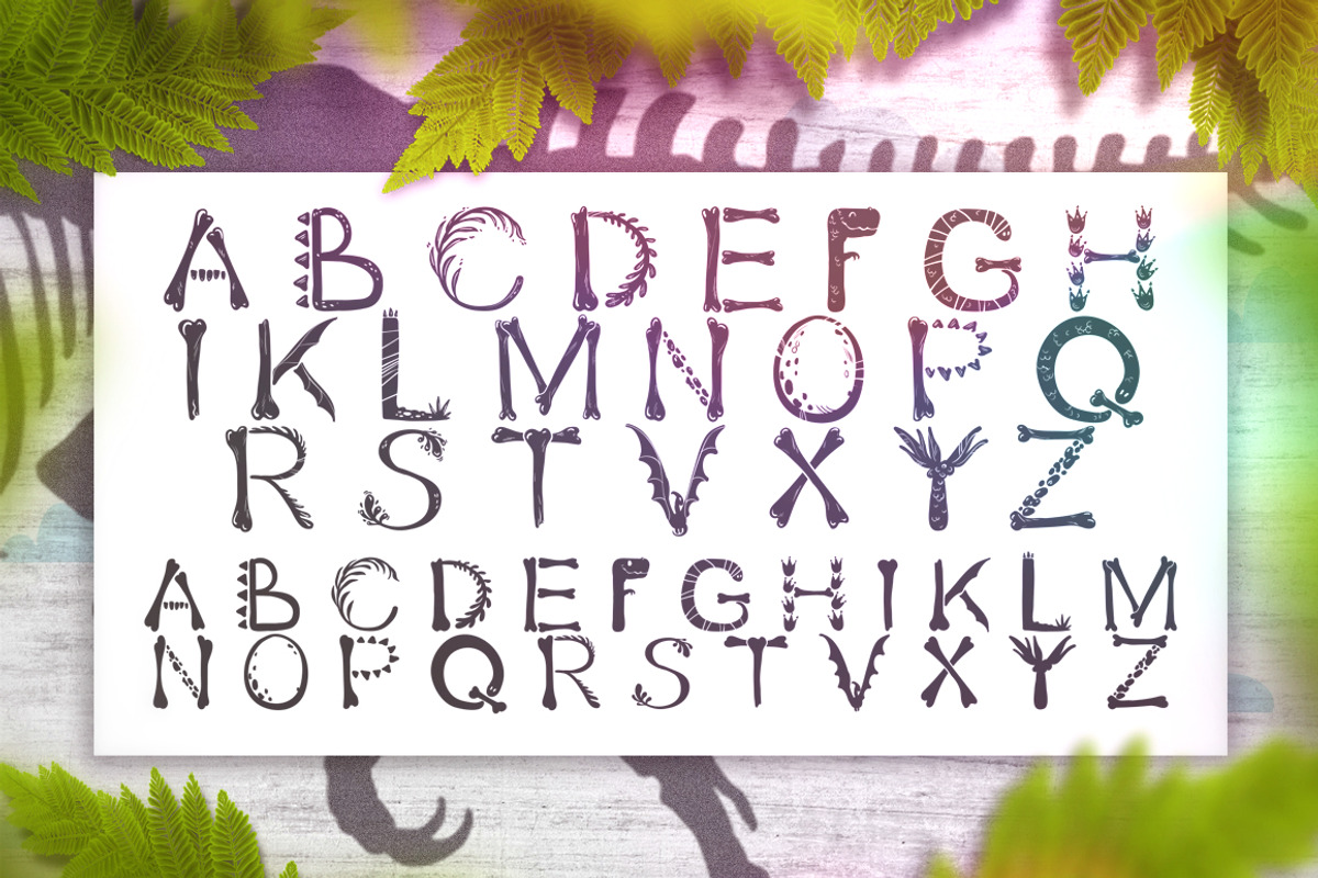 Dino Font preview 2