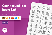 Construction Icons, an Outline Icon by Slidesmash (Thumbnail 1 of 3)