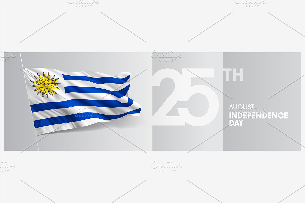 Uruguay independence day vector, an Illustration by Darth Vector