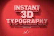3D Text Effect, a Layer Style Add-On by Lella7 (Thumbnail 1 of 5)