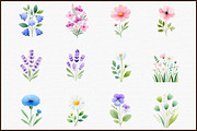 Wild Flowers - Floral Clipart - Mead, an Illustration by Sublimation Artist (Thumbnail 3 of 6)